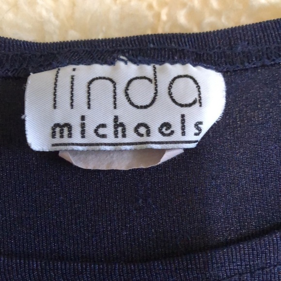 Dark blue poly spandex shirt sleeve top size 4x - Picture 2 of 10